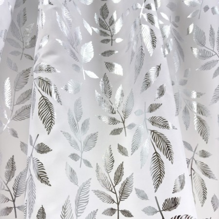 Bath curtains DASCH 180x200 cm, BT-829985, silver leaves-1