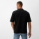 Men's T-shirt from organic cotton Minaku Oversize Fit: Black color, pr 48