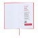 The weekly dated 2025, 85x145 mm, 64 sheets of Escalada, a solid cover made of artificial leather, pancake embossing, block 70 g/m², coral
