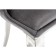 SHEET on the metal frame Erica metal/fabric, chrome/gray 60x57x79 cm