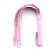 Leather whip, 55 cm, pink