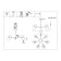 Ceiling EVOLUCE lamp. Sle125112-07. Modica. 7x40 watts, E14, 75x75x45 cm, gray color, golden