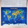 Laying on the table plastic A3 (460 x 330 mm), calligrata "Map of the World", 430 μm, teaching