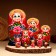 10-doll nesting doll "Alexandra", 23-27 cm