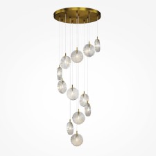 Suspension lamp Maytoni Mod254PL-12BS, 12XG4, 28W, 371 cm, Brass color
