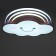 Lamp with PDD "Cloud" 1xLED 70W 3000-6000k Dimmer Pink 60x50x6 cm Bayerlux