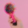 The comb is massage, with a mirror, 7.7 × 15.2 cm, color mix