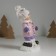 Souvenir Ceramics "A boy in a pink jacket, with a snowball" 10.3x7.3x16 cm