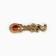 Spoon-hareman with a stone "wallet talisman", 4 x 1 cm