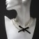 Pearl pearl "heart", silver color, 30 cm