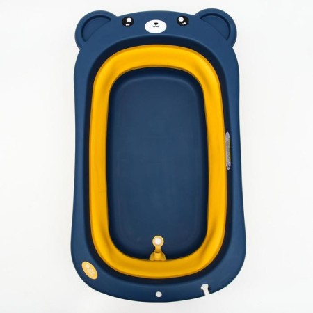 Bath Bath Folding with a drain, "Bear", 83 cm., Blue color-3