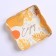Cookie box, confectionery packaging with PVC lid, Time to Enjoy, 10.5 x 10.5 x 3 cm