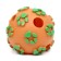 Ball "paws" for dogs with holes, 8 cm, orange/green