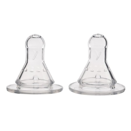 Set of silicone nipple, 2pcs, Cl, Ø35mm, +3 months, average stream-7
