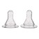 Set of silicone nipple, 2pcs, Cl, Ø35mm, +3 months, average stream