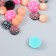 Decor for creativity plastic "Knitted balls" set 24 pcs mix 1x1x0.8 cm