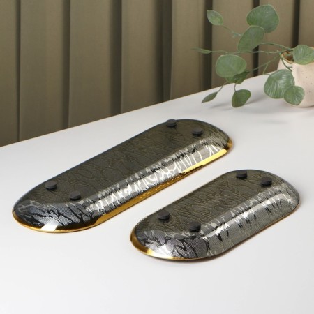 Set of dishes, 45/30 cm, 2 pcs, gold color-2