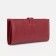 Women's wallet on the button, red color