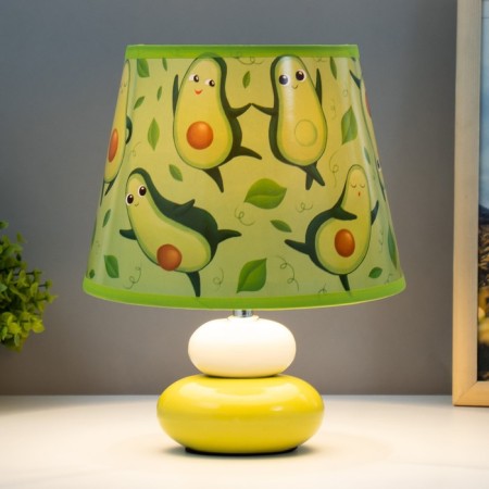 Avakado table lamp E14 15W white-green Risalux-1