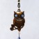 Wind Music Metal "Eagle owl on a branch" from the evil eye 5 bells 44x8x8 cm