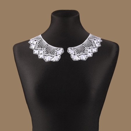 Collar sewing, guipyur, 21 × 6.5 cm, white color-6