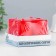 Set of candles-cylinders "Interior", 4 pcs, 6x4 cm, 10 hours, red