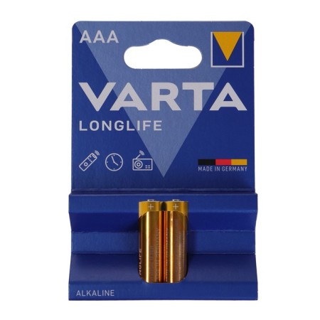 Battery Alkalin Varta Longlife, AAA, LR03-2BL, 1.5V, blister, 2 pcs.-2
