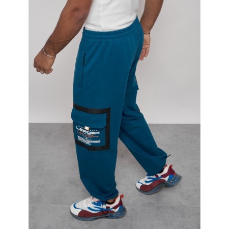 Sports male pants, size 50, blue color-5