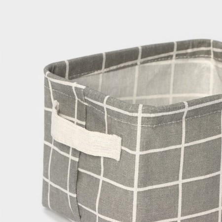 Basket for trifles of the share "cell", with handles, 20 × 17 × 13 cm, color gray color-2