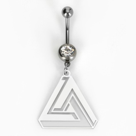 Piercing for the navel "Be yourself", 5 x 2 cm-2