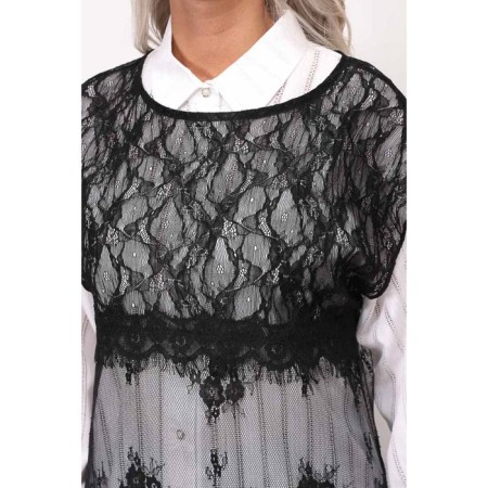 Women's tunic, size 44, black color-12