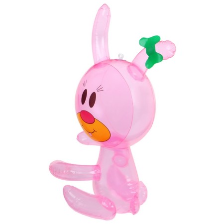 Toy inflatable "Bunny", 35 cm, pink color-5