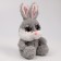 Soft toy "" Bunny ", the color is gray