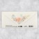 Wooden envelope carved "Happy Wedding", roses, 16.5 x 8 cm