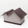 The house is double "villa". 53 x 33 x 37 cm, calico, beige-brown