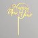 Topper "Happy New Year", color gold