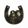 Horseshoe Brownie with a samovar "Peace to your house", 7 x 7 cm