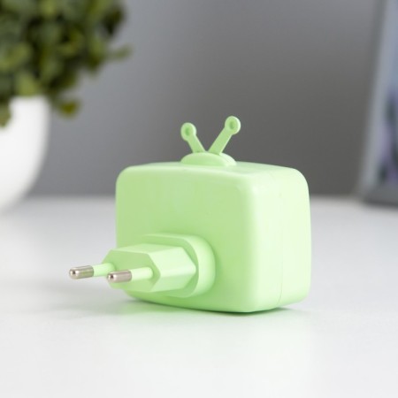Nightlight "TV" LED Green 7x7x6.5 cm-1