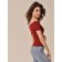 Women's T-shirt Off-ShOULDER T-shirt, m/l size, dark cute color