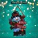 Decorative luminous jewelry (suspension) "Snowman" 32x23 cm