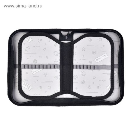 Penal 3 sections, tab inside, 140 x 210 x 40 mm, fabric, calligrata top block "Leo"-3