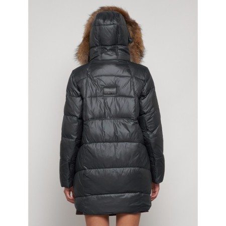 Winter jacket, size 46, dark gray color-7