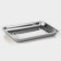 Stainless steel baking sheet, 35 × 26 × 3.5 cm, chrome color