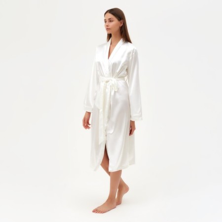 Women's bathrobe minku: Light Touch Milk color, river 42-1