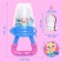 Set: Nibbler for feeding with silicone mesh + silicone toothbrush on a finger in a container + silicone rejector "Kotorusalka"