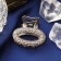 Hair crab "Golda" oval, 2.5 cm, silver