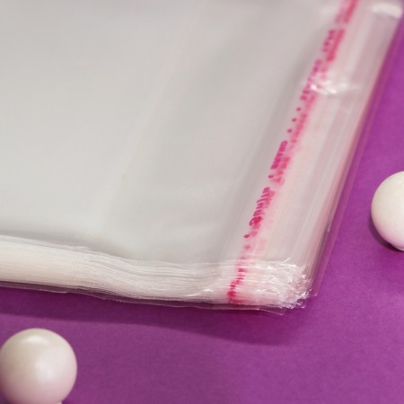 Packet with sticky tape, transparent 10 x 16/4 cm 25 μm-5
