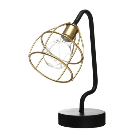 Night "Loft" LED from batteries 3haa black-gold 25x20x10 cm Risalux-9