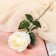 Artificial flowers "Gloria" 9x60 cm, white