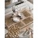 Set of napkins for setting the table "Leopard environment", rectangular, rounded edges, size 30x46 cm, 4 pcs